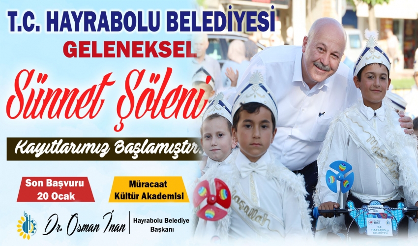 Sünnet Şöleni kayıtlarımız başladı...